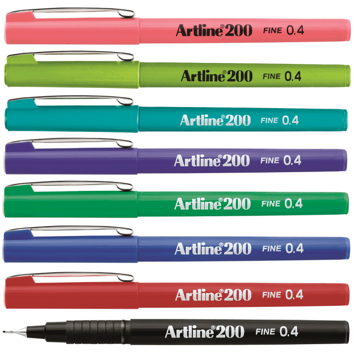 Fineliner 200 0.4 mm 8-pakning i gruppen Penner / Skrive / Fineliners hos Pen Store (134991)