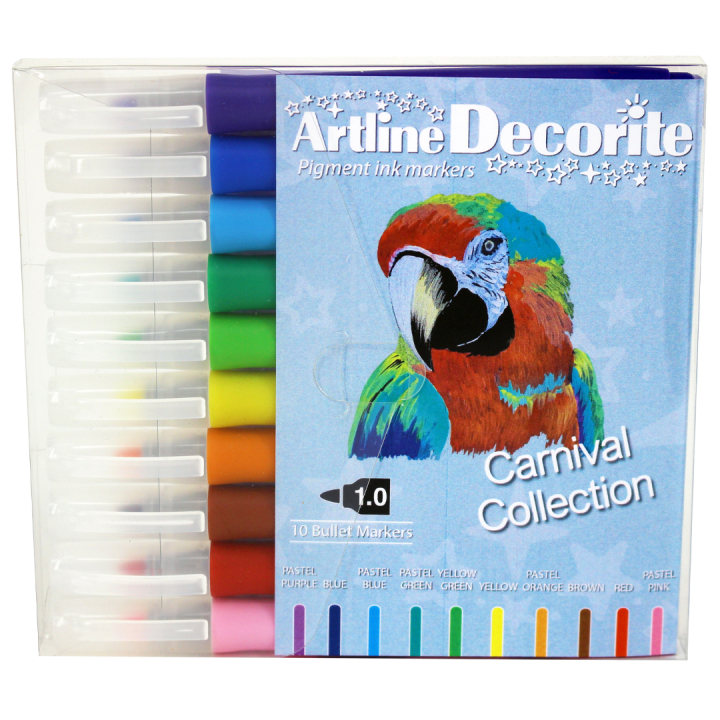 Decorite Marker 10-pakning Carnival i gruppen Penner / Kunstnerpenner / Akrylmarkers hos Pen Store (134998)