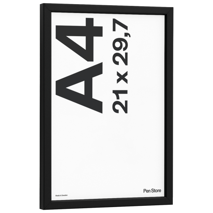 Treramme Svart 21x29,7 cm A4 i gruppen Hobby & Kreativitet / Organisere / Rammer / Svarte rammer hos Pen Store (135082)