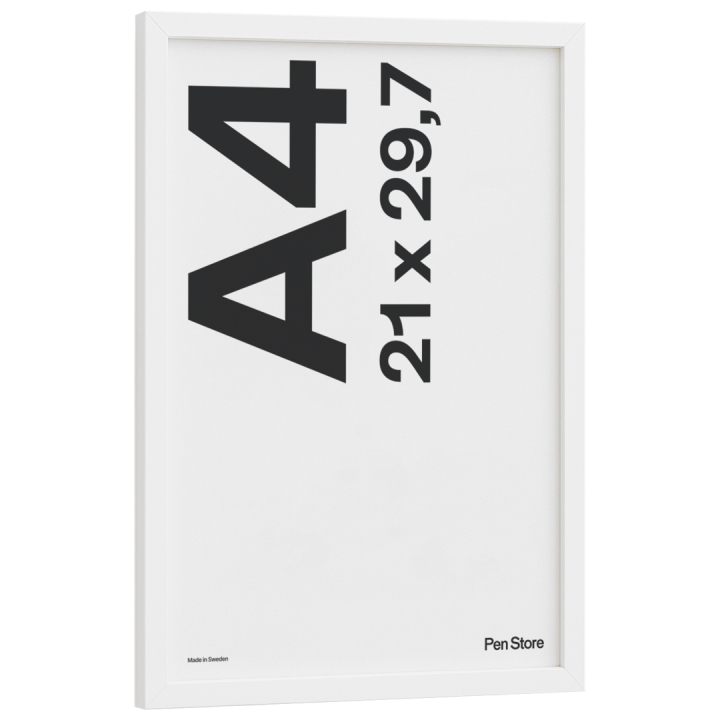 Treramme Hvit 21x29,7 cm A4 i gruppen Hobby & Kreativitet / Organisere / Rammer / Hvite rammer hos Pen Store (135094)