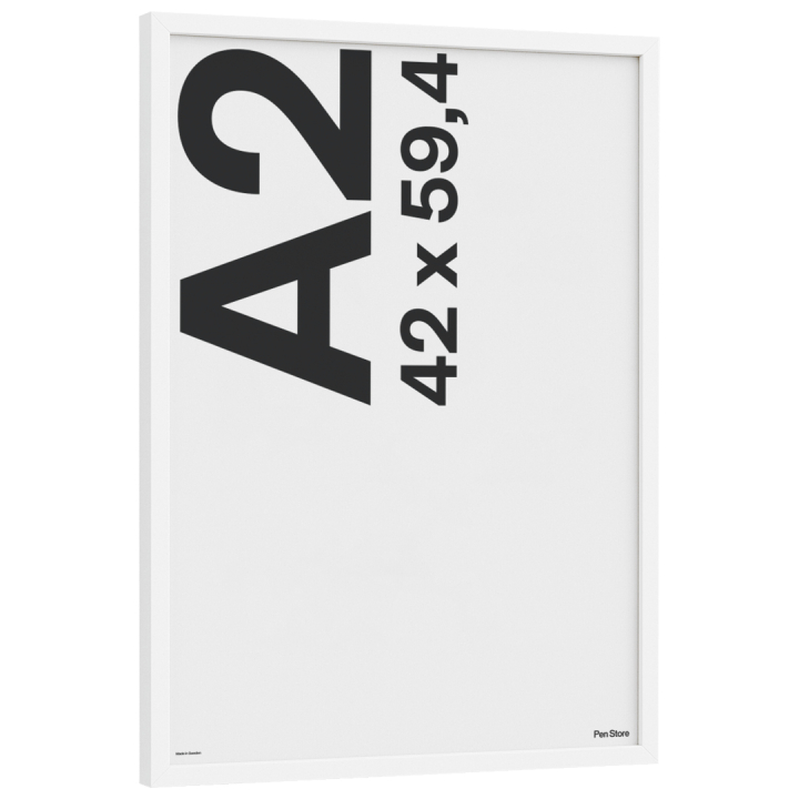 Treramme Hvit 42x59,4 cm A2 i gruppen Hobby & Kreativitet / Organisere / Rammer / Hvite rammer hos Pen Store (135099)