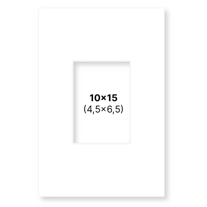Passepartout Hvit 10x15 cm i gruppen Hobby & Kreativitet / Organisere / Rammer / Passepartout hos Pen Store (135101)