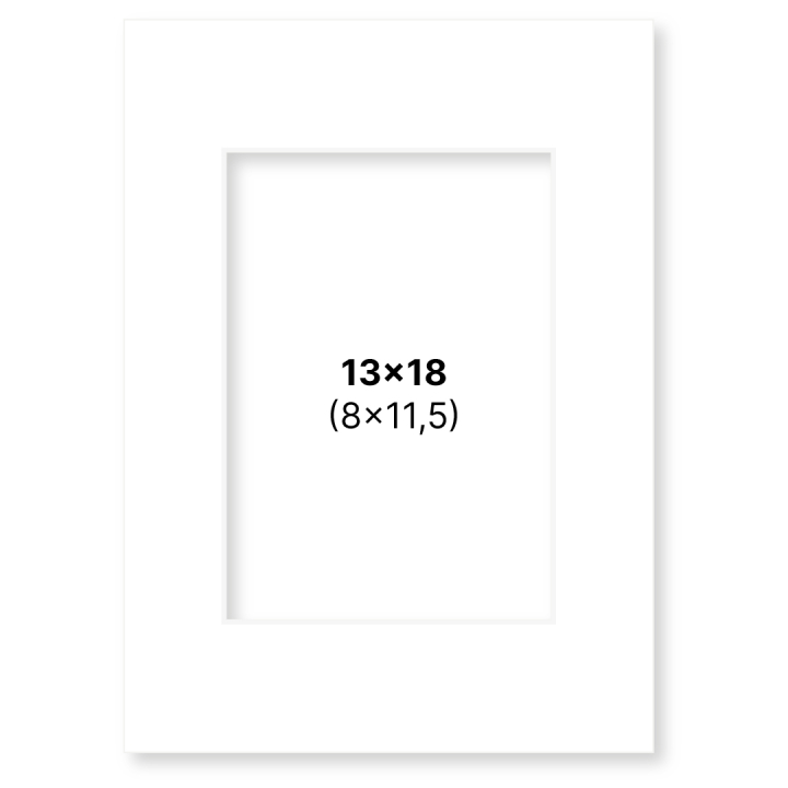 Passepartout Hvit 13x18 cm i gruppen Hobby & Kreativitet / Organisere / Rammer / Passepartout hos Pen Store (135102)