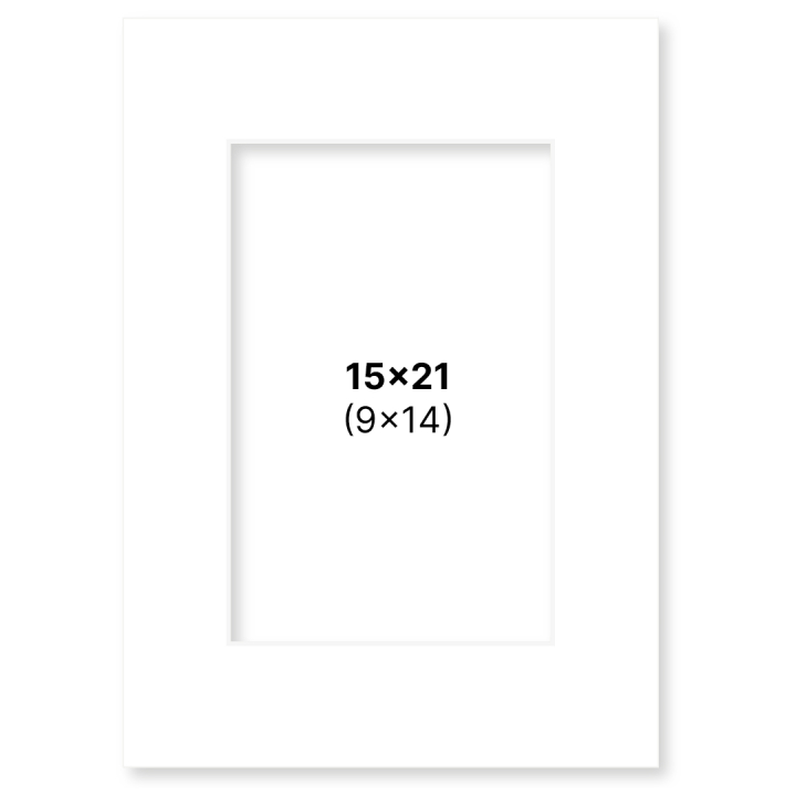 Passepartout Hvit 15x21 cm i gruppen Hobby & Kreativitet / Organisere / Rammer / Passepartout hos Pen Store (135103)