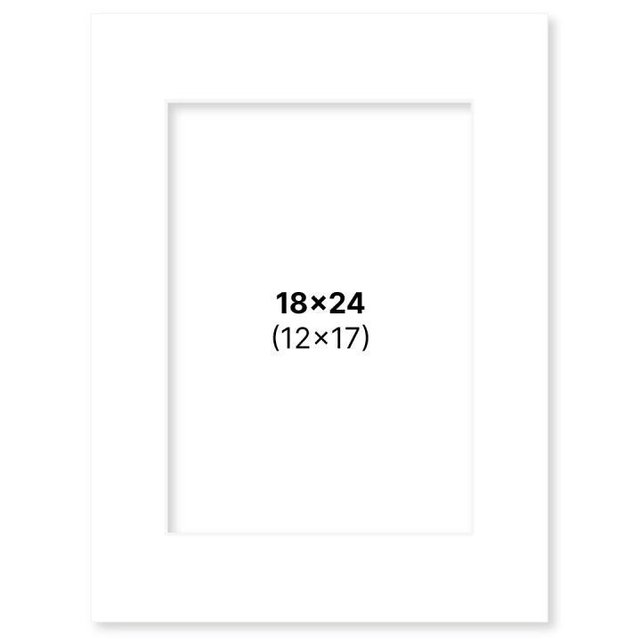 Passepartout Hvit 18x24 cm i gruppen Hobby & Kreativitet / Organisere / Rammer / Passepartout hos Pen Store (135104)