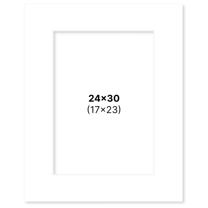 Passepartout Hvit 24x30 cm i gruppen Hobby & Kreativitet / Organisere / Rammer / Passepartout hos Pen Store (135107)