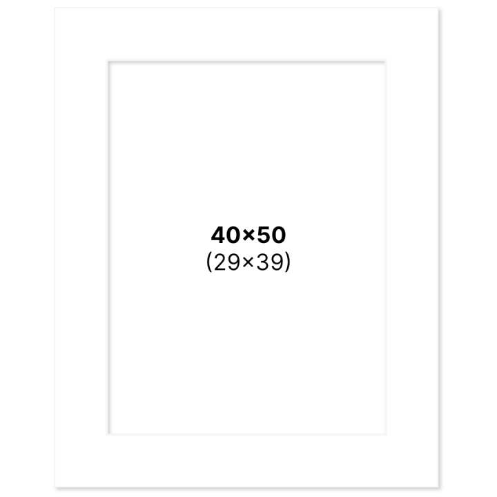 Passepartout Hvit 40x50 cm i gruppen Hobby & Kreativitet / Organisere / Rammer / Passepartout hos Pen Store (135110)