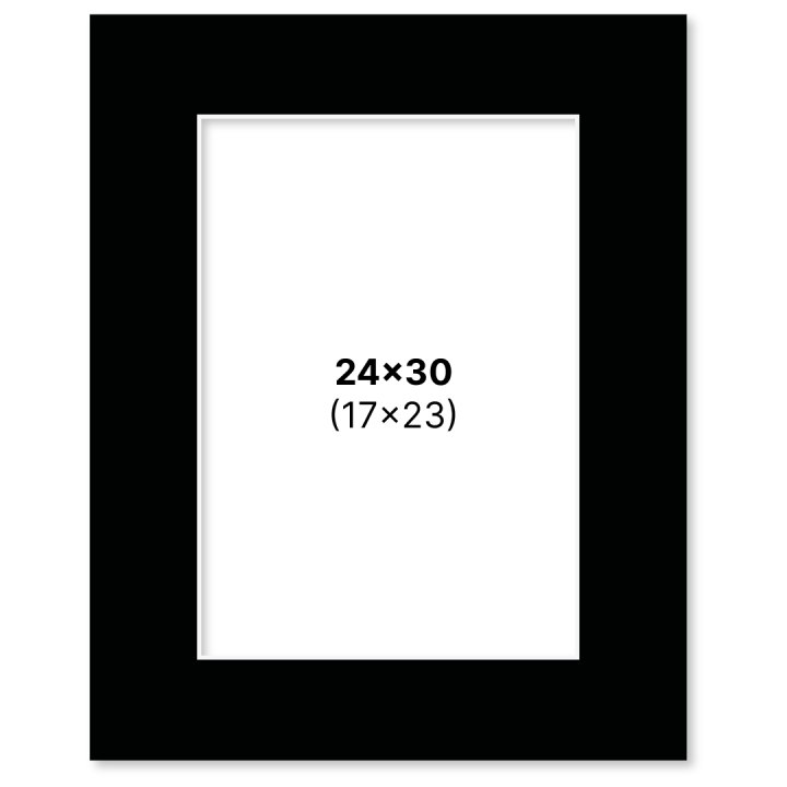 Passepartout Svart 24x30 cm i gruppen Hobby & Kreativitet / Organisere / Rammer / Passepartout hos Pen Store (135119)