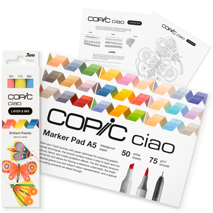 Ciao Layer & Mix 2D Starter Set Brilliant i gruppen Penner / Kunstnerpenner / Illustrasjonmarkers hos Pen Store (135134)