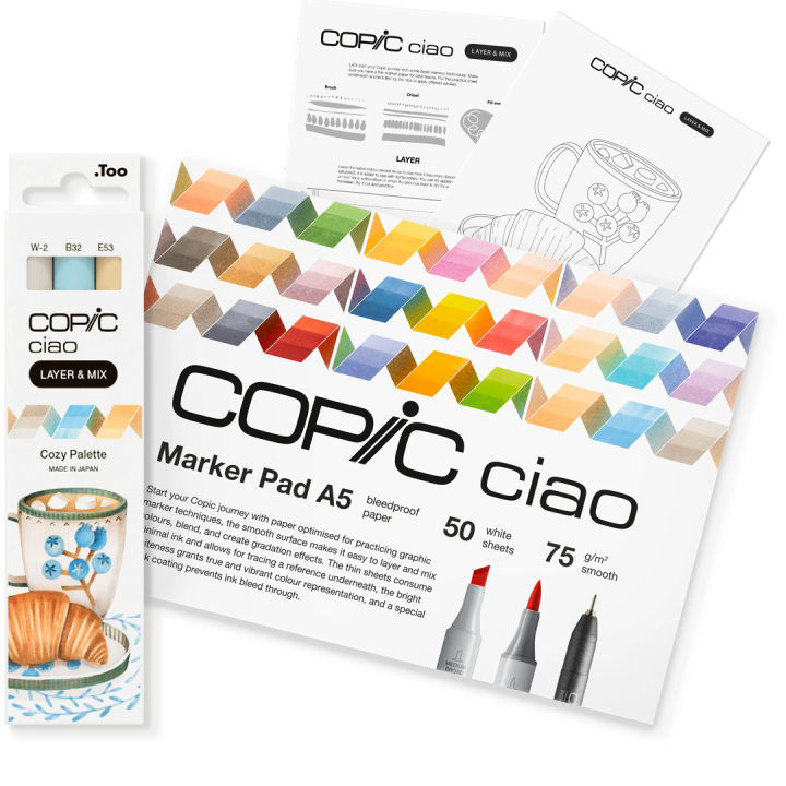 Ciao Layer & Mix 3D Starter Set Cozy i gruppen Penner / Kunstnerpenner / Illustrasjonmarkers hos Pen Store (135136)