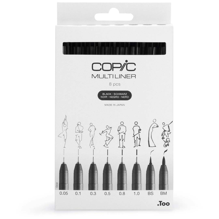 Multiliner Classic 8-set i gruppen Penner / Skrive / Fineliners hos Pen Store (135151)