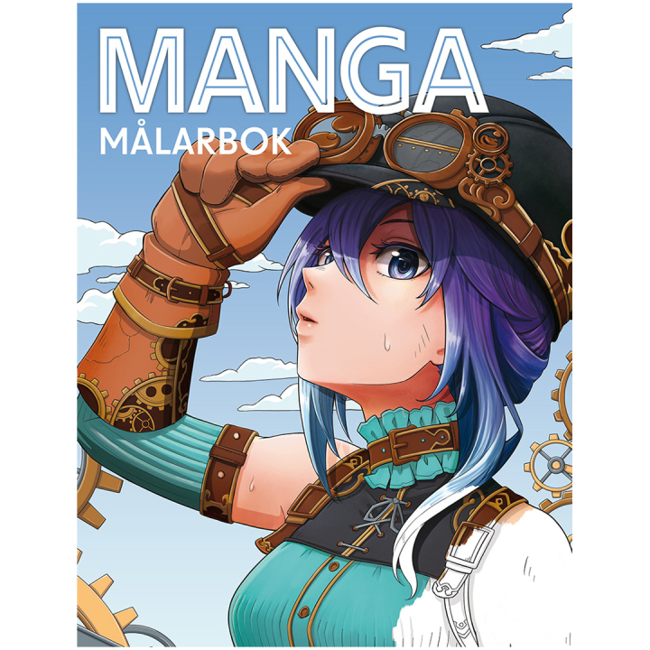 Manga målarbok i gruppen Hobby & Kreativitet / Bøker / Fargebøker for barn hos Pen Store (135374)
