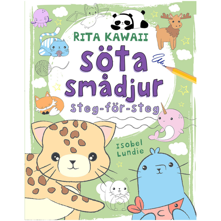 Rita Kawaii Söta smådjur : steg-för-steg i gruppen Kids / Kul og læring / Fargeleggings- og håndverksbøker / Hobbybøker hos Pen Store (135375)