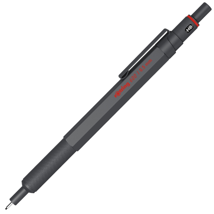 600 Mekanisk blyant 0,5 Dark Stone i gruppen Penner / Skrive / Trykkblyanter hos Pen Store (135424)