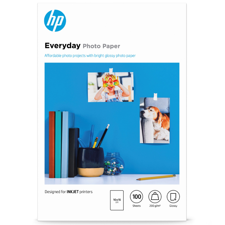 Everyday Glossy Fotopapir 10x15 cm 100-pakning 200g i gruppen Hobby & Kreativitet / Organisere / Fotopapir hos Pen Store (135551)