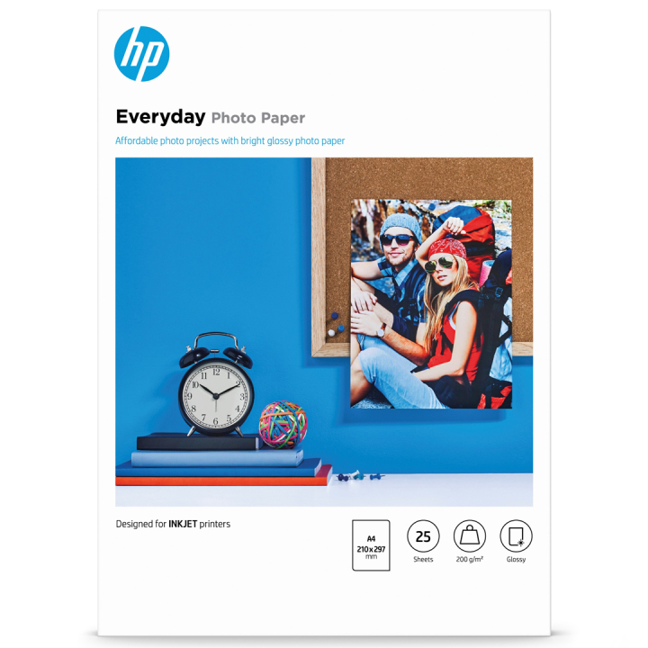 Everyday Glossy Fotopapir A4 25-pakning 200g i gruppen Hobby & Kreativitet / Organisere / Fotopapir hos Pen Store (135552)
