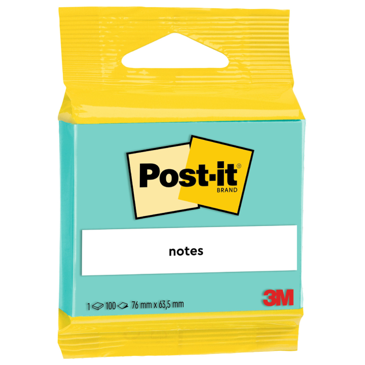 Post-it 63,5x76 Turkis i gruppen  Papir & Blokk / Skrive og ta notater / Post-it og notisblokker hos Pen Store (135554)