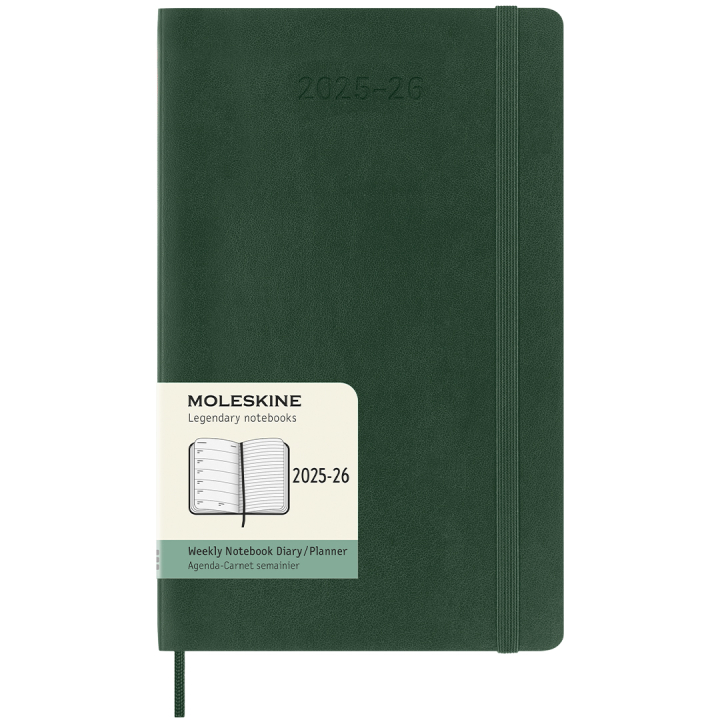 Kalender 18M WeekNote Soft Cover Large Myrtle Green i gruppen  Papir & Blokk / Kalendere / 18 md kalendere hos Pen Store (135603)