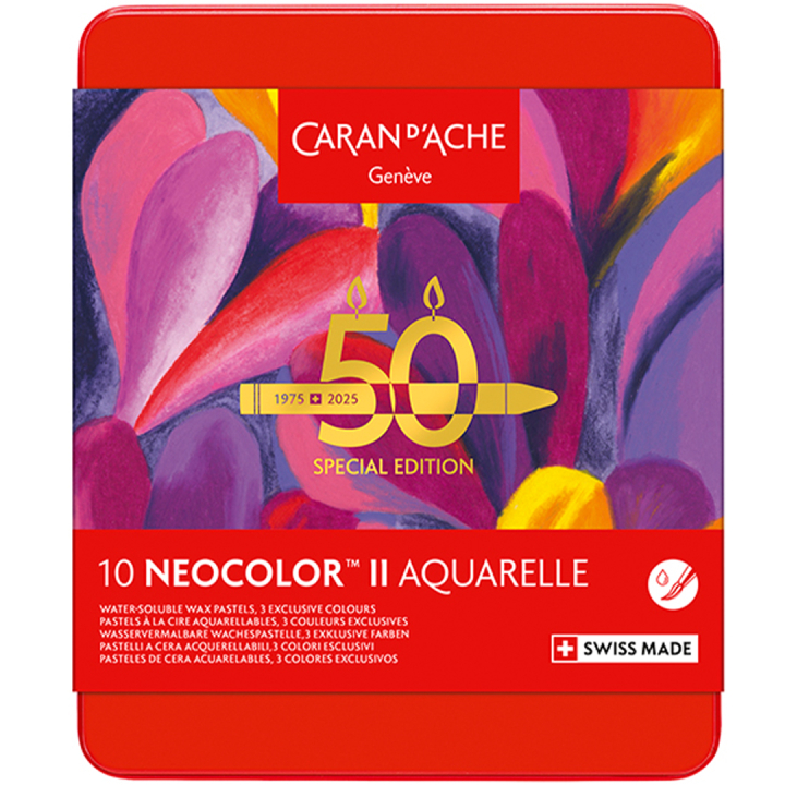 Neocolor II Aquarelle 50 Years Pop 10-sett i gruppen Kunstnermateriell / Kunstnerfarge / Pastell / Vokspasteller hos Pen Store (135630)