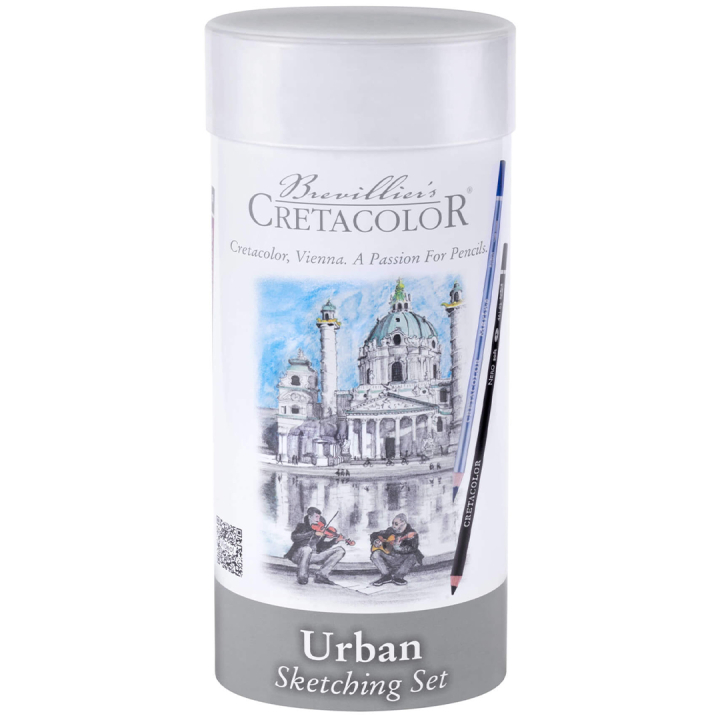 Cretacolor Urban Sketching Sett 22 deler i gruppen Penner / Kunstnerpenner / Skissepenner hos Pen Store (135649)