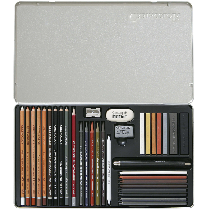 Ultimo Tegnesett 35 deler i gruppen Kunstnermateriell / Kritt og blyanter / Grafitt og blyant hos Pen Store (135653)