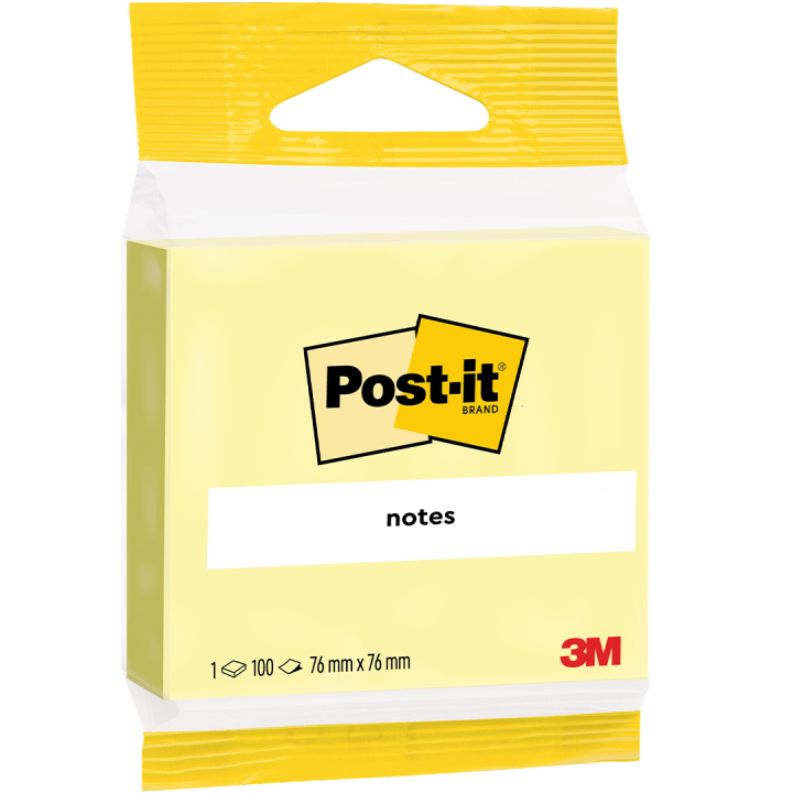 Post-it 76x76 Gul i gruppen  Papir & Blokk / Skrive og ta notater / Post-it og notisblokker hos Pen Store (135694)