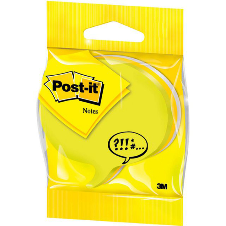Post-it 70x70 Gul/Hvit Snakkeboble i gruppen  Papir & Blokk / Skrive og ta notater / Post-it og notisblokker hos Pen Store (135709)