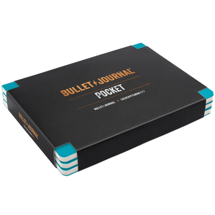 Bullet Journal Pocket 3-pack Turquoise25 i gruppen  Papir & Blokk / Skrive og ta notater / Skriveblokker og hefter hos Pen Store (136020)