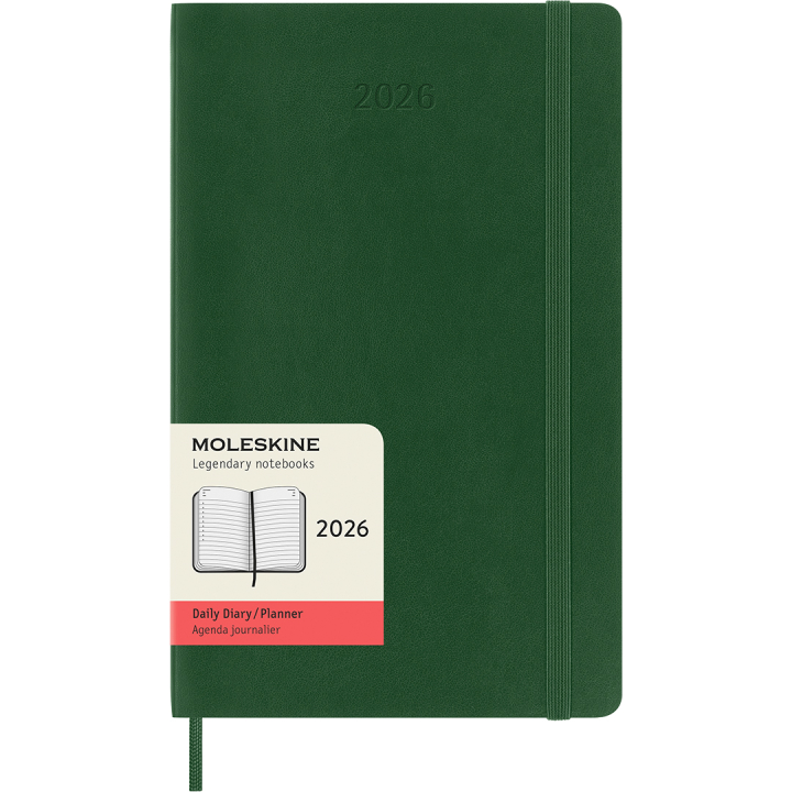 Kalender 12M Daily 2026 Softcover Large Myrtle Green i gruppen  Papir & Blokk / Kalendere / 12 md kalendere hos Pen Store (136088)