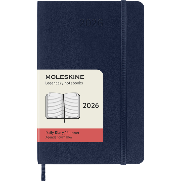 Kalender 12M Daily 2026 Softcover Pocket Sapphire Blue i gruppen  Papir & Blokk / Kalendere / 12 md kalendere hos Pen Store (136096)