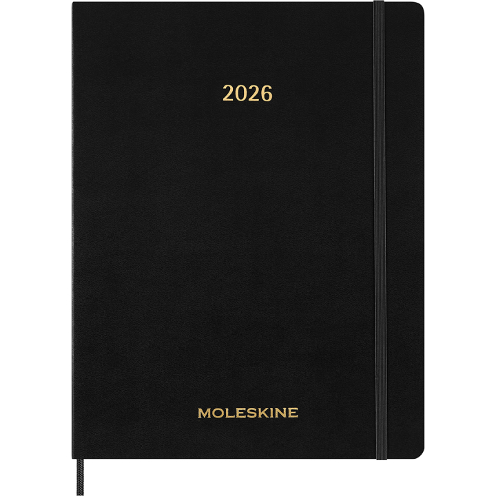 Kalender 12M Weekly Vertical 2026 Essential Softcover XXL Black i gruppen  Papir & Blokk / Kalendere / 12 md kalendere hos Pen Store (136134)