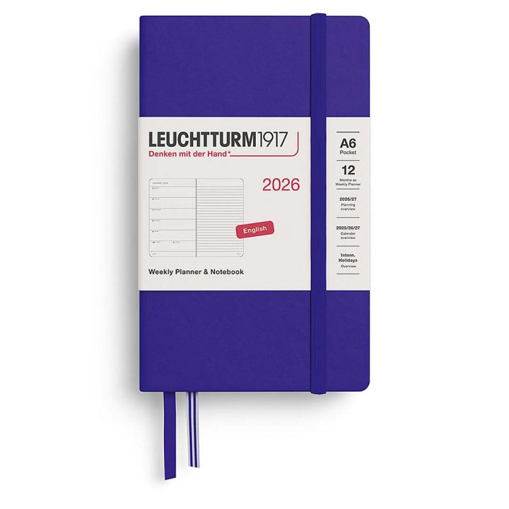 Kalender Weekly Planner & Notebook 2026 A6 Ink i gruppen  Papir & Blokk / Kalendere / 12 md kalendere hos Pen Store (136237)