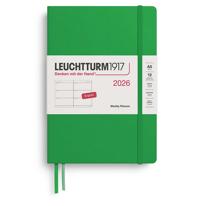 Kalender Weekly Planner 2026 A5 Spring Leaf i gruppen  Papir & Blokk / Kalendere / 12 md kalendere hos Pen Store (136255)