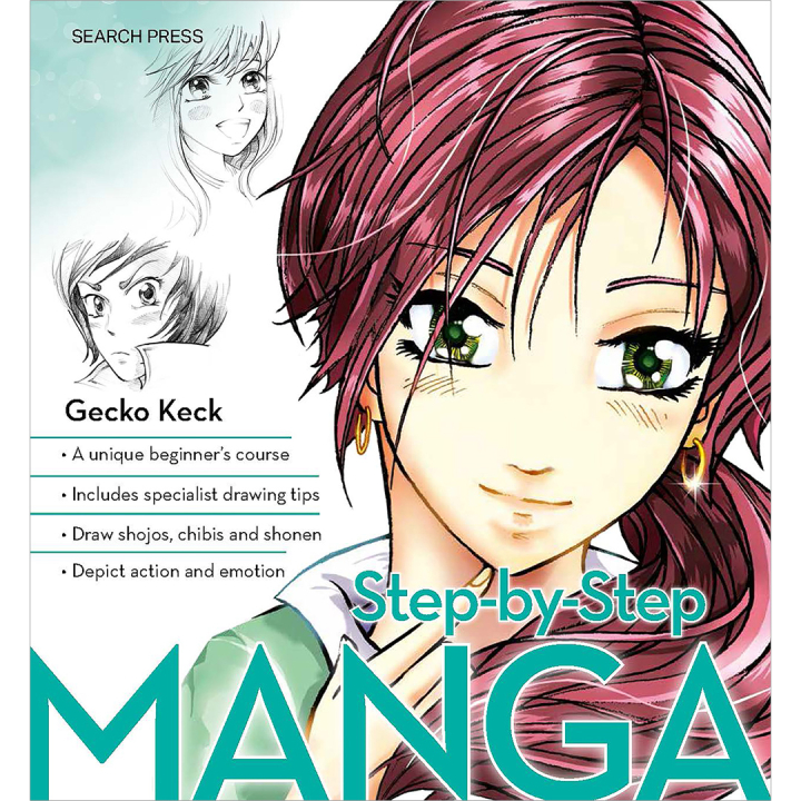 Step-by-Step Manga i gruppen Hobby & Kreativitet / Bøker / Inspirasjonsbøker hos Pen Store (136321)