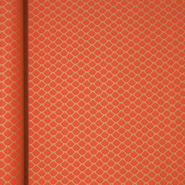 Gavepapir 35cm x 5m Kraft Røde Blommer i gruppen Hobby & Kreativitet / Høytider og sesong / Innpakning hos Pen Store (136355)