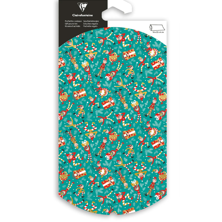 Gavepose 16x22cm Elves i gruppen Hobby & Kreativitet / Høytider og sesong / Innpakning hos Pen Store (136357)