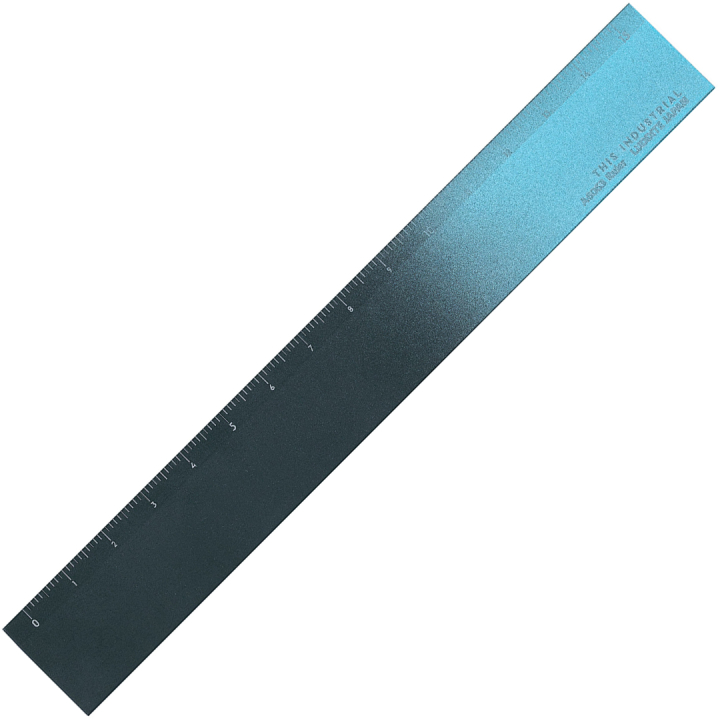 Linjal Aluminium 15 cm Black/Turquoise i gruppen Hobby & Kreativitet / Hobbytilbehør / Linjaler hos Pen Store (136440)