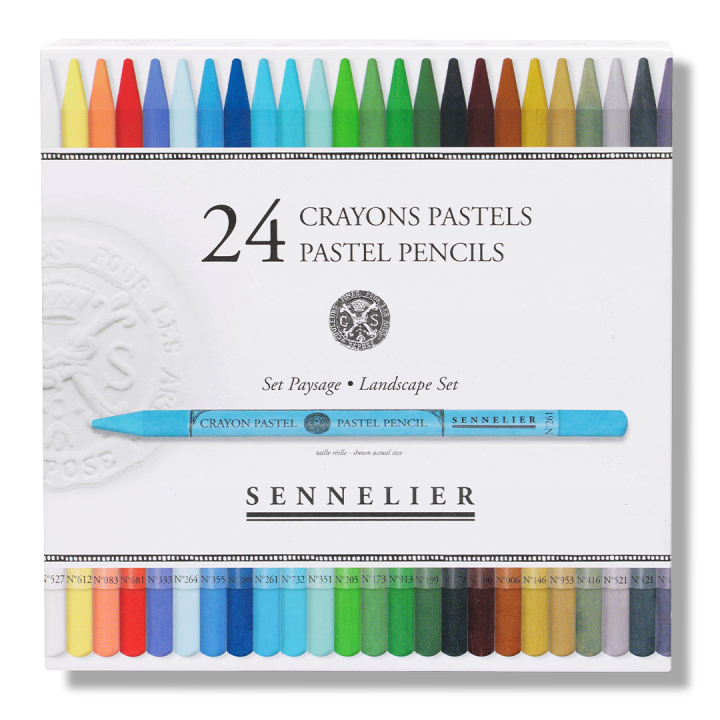 Pastellpennsett 24-pack Landscape i gruppen Penner / Kunstnerpenner / Pastellblyanter hos Pen Store (136579)
