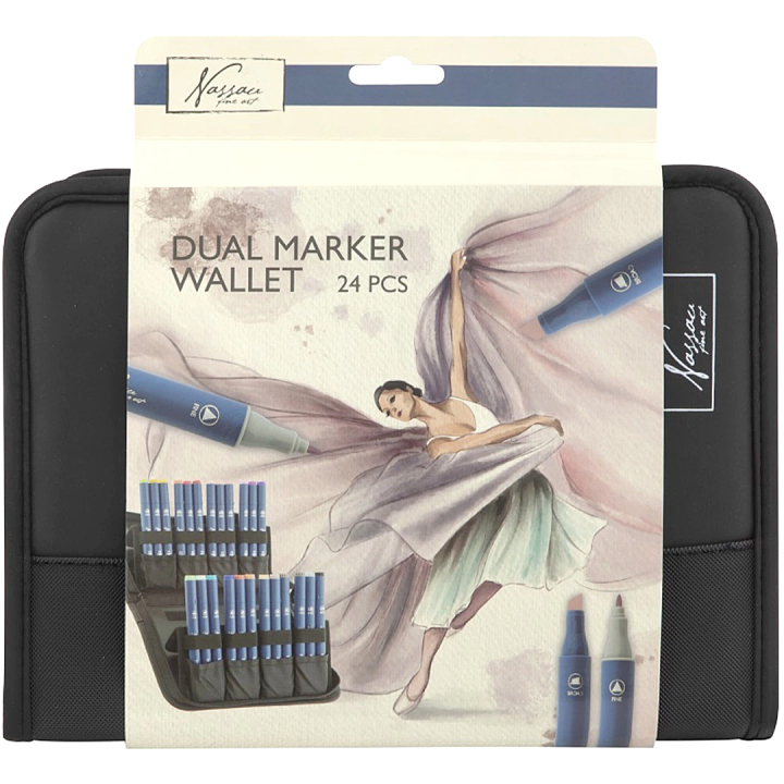 Marker Wallet 24 Penner i gruppen Penner / Kunstnerpenner / Illustrasjonmarkers hos Pen Store (136611)