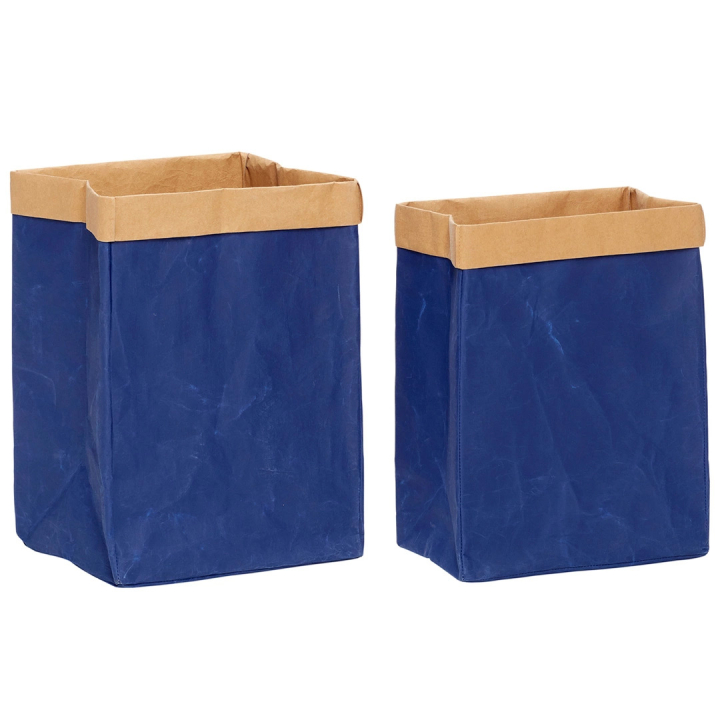 Paper basket Blue Oppbevaringskurv 2-pak i gruppen Hobby & Kreativitet / Organisere / Oppbevaringsbokser hos Pen Store (136659)