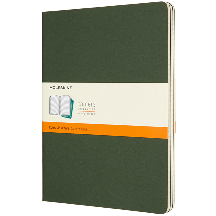 Cahier Notebook XL Green Linjert i gruppen  Papir & Blokk / Skrive og ta notater / Notatbøker hos Pen Store (136814)
