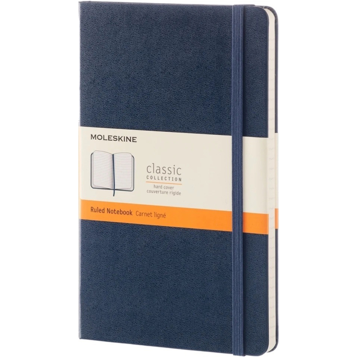 Classic Hard Cover Notebook Large Blue i gruppen  Papir & Blokk / Skrive og ta notater / Notatbøker hos Pen Store (136821_r)