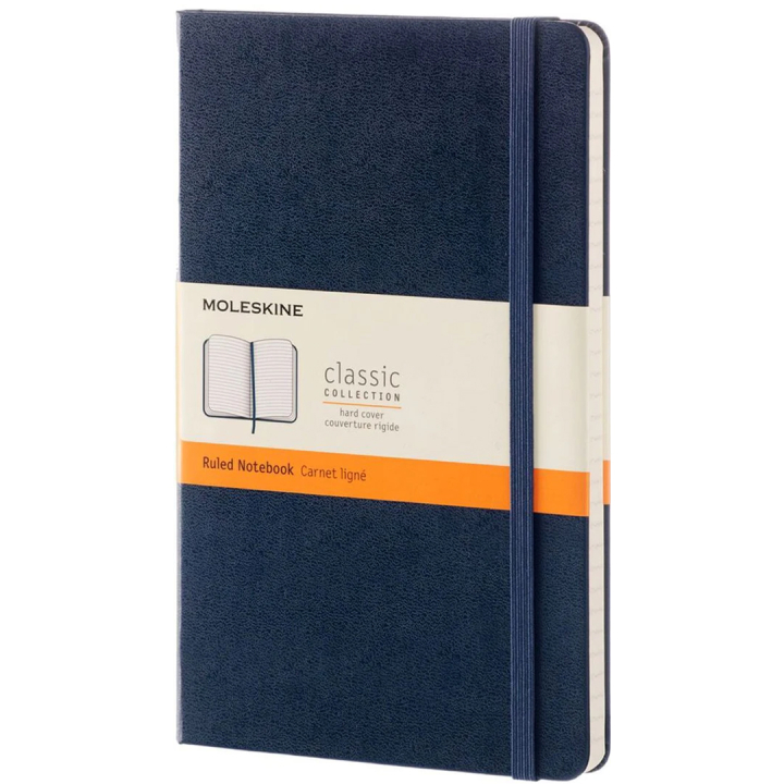 Classic Hard Cover Notebook Large Blue i gruppen  Papir & Blokk / Skrive og ta notater / Notatbøker hos Pen Store (136821_r)