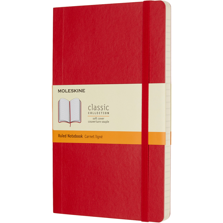 Classic Soft Cover Notebook Large Red i gruppen  Papir & Blokk / Skrive og ta notater / Notatbøker hos Pen Store (136830_r)