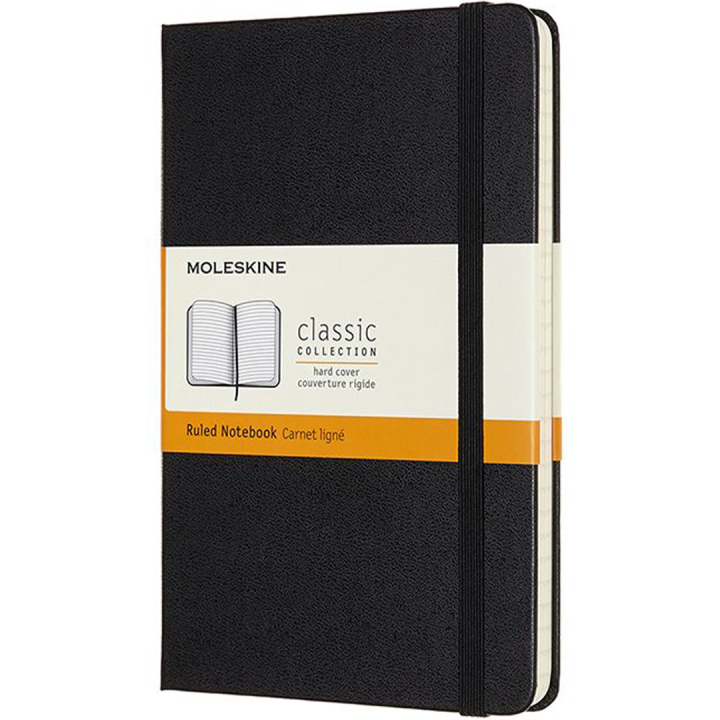 Classic Hard Cover Notebook Medium Black i gruppen  Papir & Blokk / Skrive og ta notater / Notatbøker hos Pen Store (136838_r)