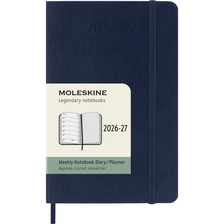 Kalender 18M WeekNote Soft Cover Pocket Sapphire Blue i gruppen  Papir & Blokk / Kalendere / 18 md kalendere hos Pen Store (137018)
