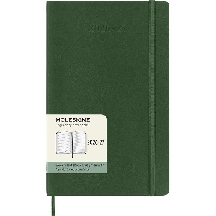Kalender 18M WeekNote Soft Cover Large Myrtle Green i gruppen Papir & Blokk / Kalendere / 18 md kalendere hos Pen Store (137023)