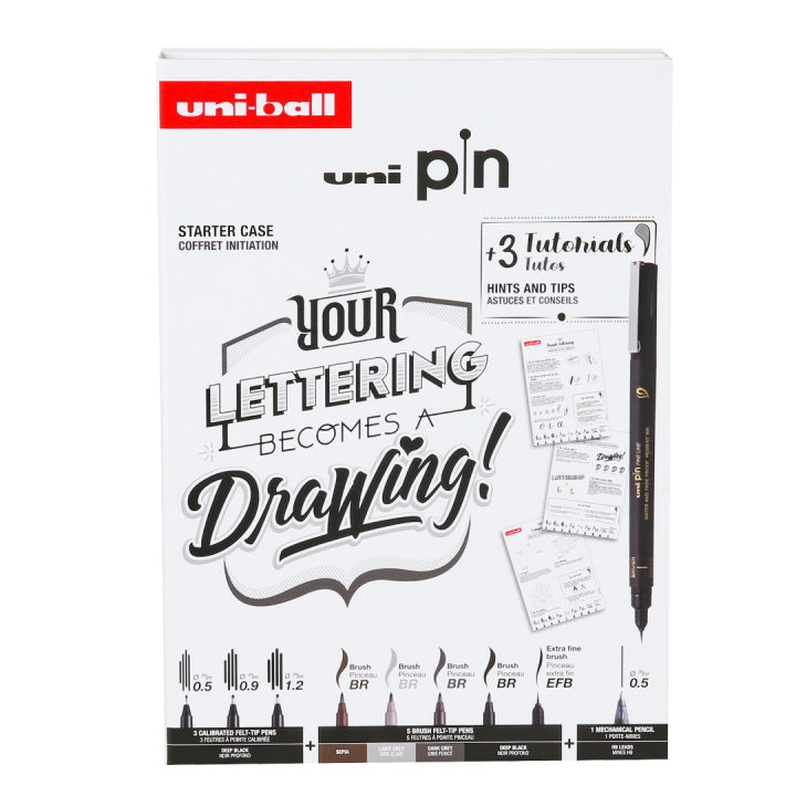 Pin Fine Line Lettering Set i gruppen Penner / Kunstnerpenner / Fineliners hos Pen Store (137084)