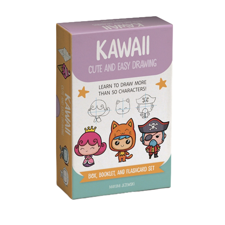 Kawaii Cute and Easy Drawing Deck i gruppen Hobby & Kreativitet / Bøker / Instruksjonsbøker hos Pen Store (137175)