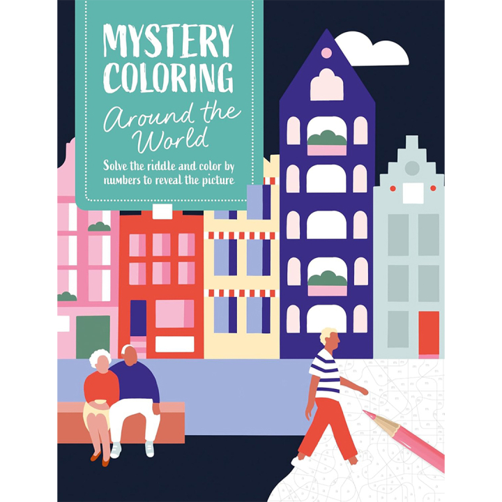 Mystery Coloring Around the World i gruppen Hobby & Kreativitet / Bøker / Fargebøker for voksne hos Pen Store (137179)
